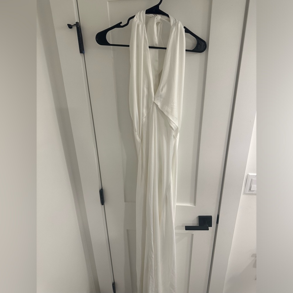 Bridal Halter Silk Dress